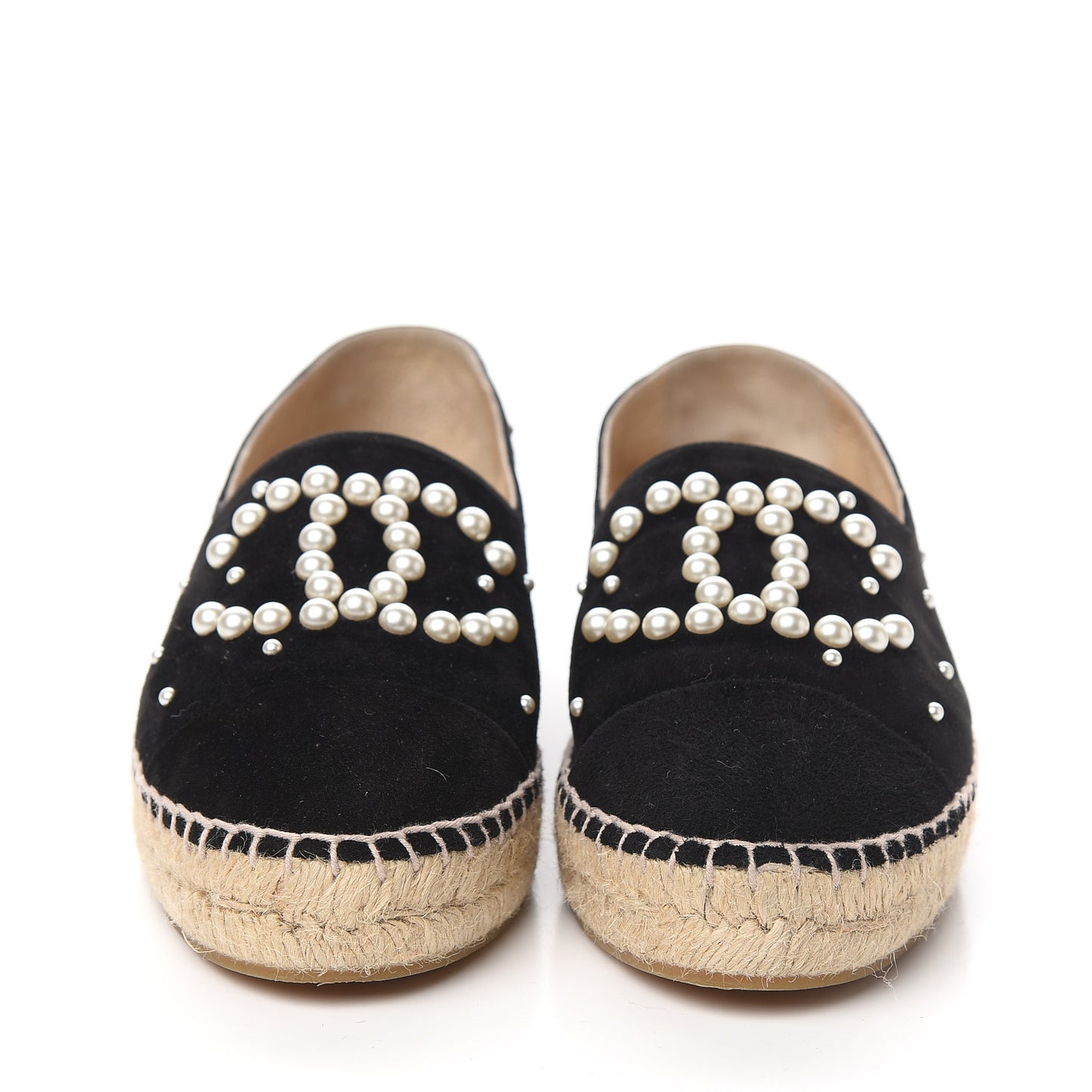 Suede Pearl CC Espadrilles 38 Black