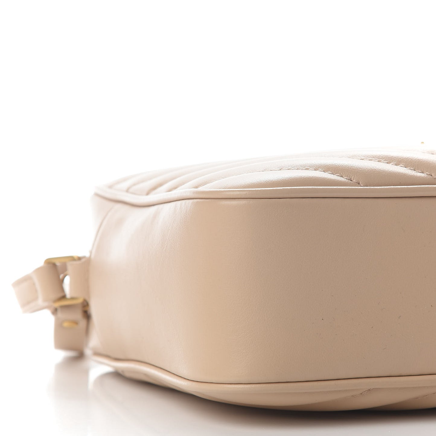 Calfskin Matelasse Monogram Lou Camera Bag Dark Beige