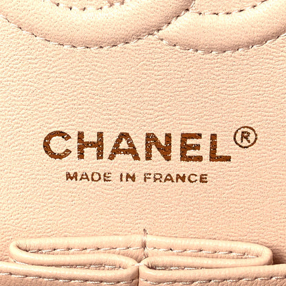 Chanel Caviar Chevron Quilted Small Double Flap Beige 6 of 12