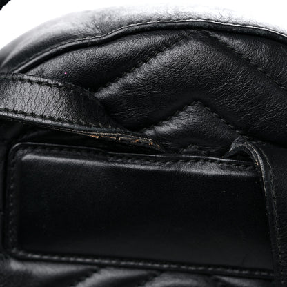 Gucci Calfskin Matelasse GG Marmont Dome Backpack Black 15 of 20