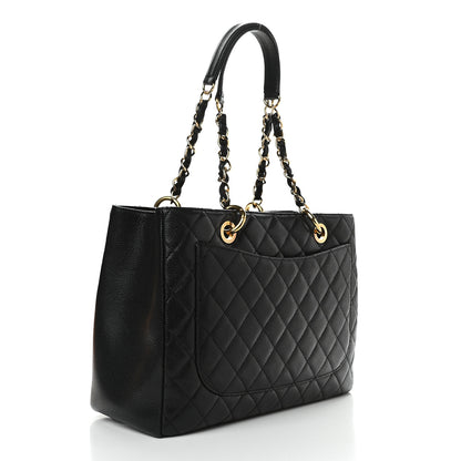 Chanel Caviar Quilted Grand Shopping Tote GST Black 3 of 9