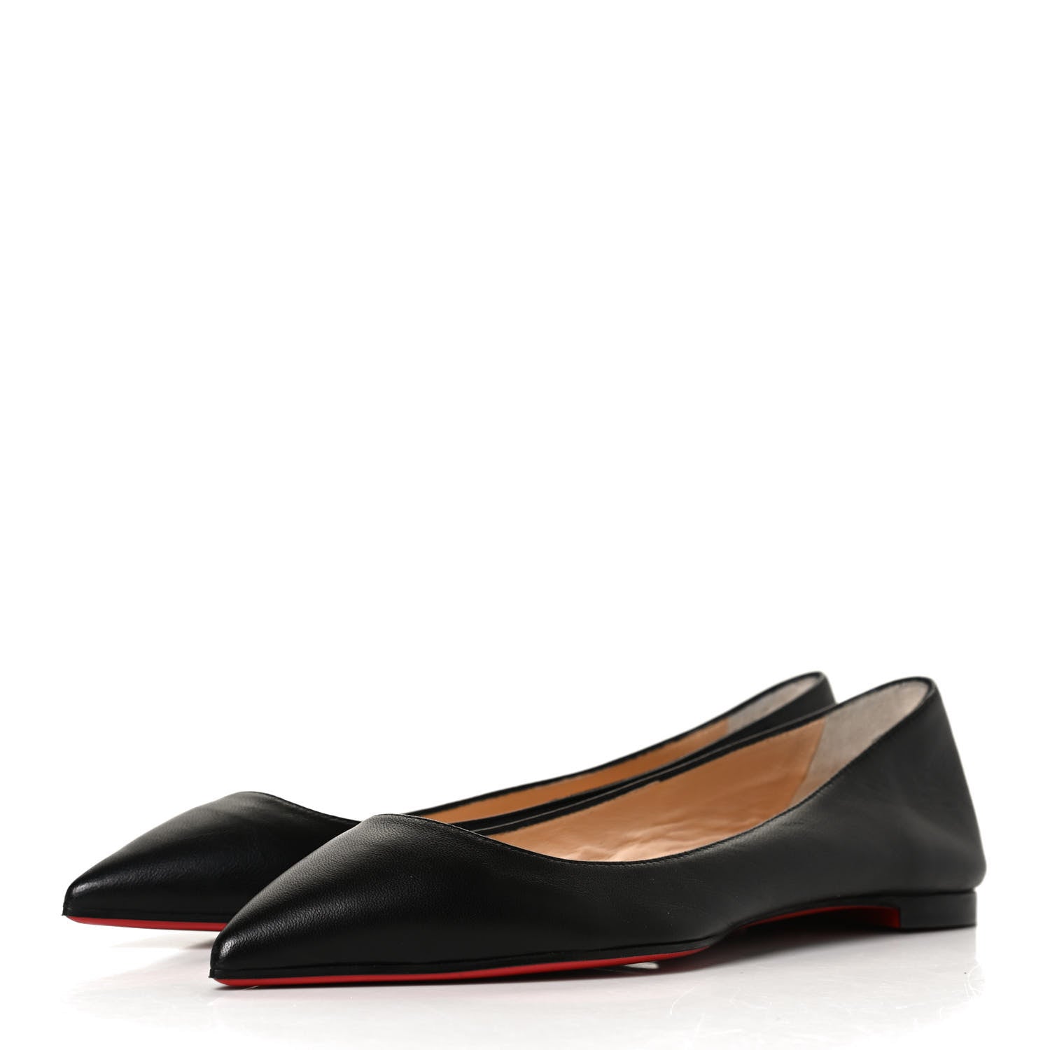 Christian Louboutin Shiny Nappa Ballalla Flats 36 Black 3 of 10