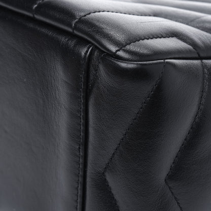 Saint Laurent Calfskin Y Quilted Monogram Small Loulou Bowling Bag Black 9 of 12