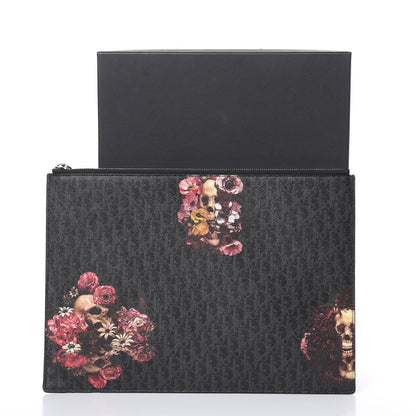 Christian Dior HOMME Monogram Coated Canvas Printed Document Holder Grey Multicolor 9 of 9