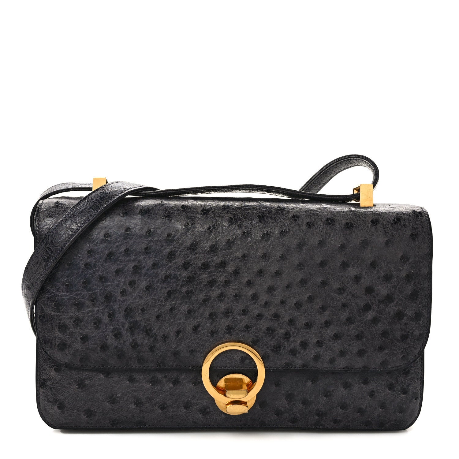 Hermes Ostrich Ring Shoulder Bag 1 of 14