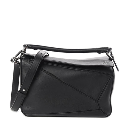 Loewe Calfskin Small Puzzle Bag Black 1 of 9