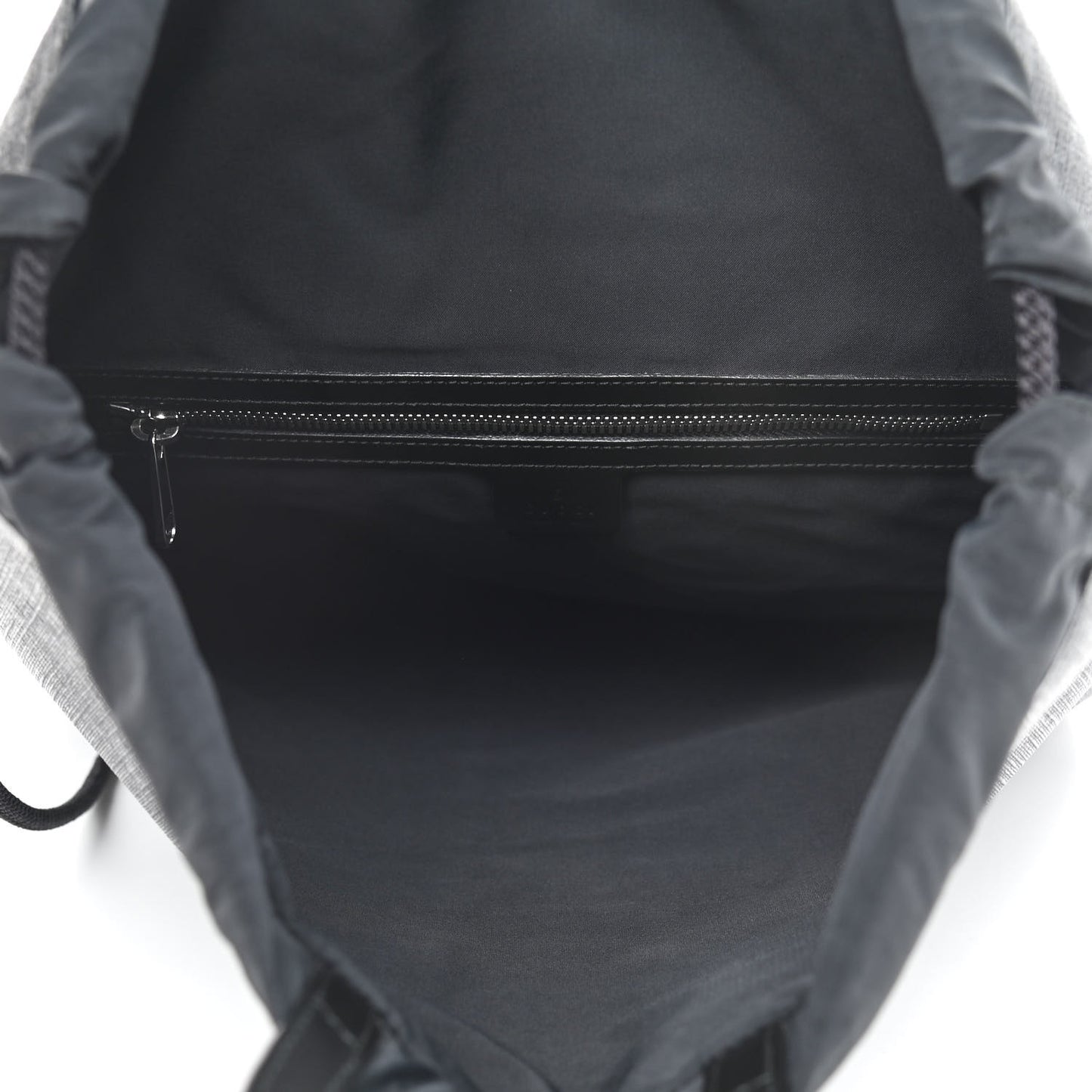 Soft GG Supreme Monogram Appia Calfskin Web Drawstring Backpack Black