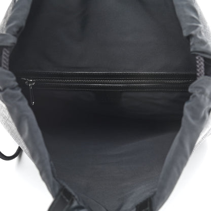 Gucci Soft GG Supreme Monogram Appia Calfskin Web Drawstring Backpack Black 5 of 9
