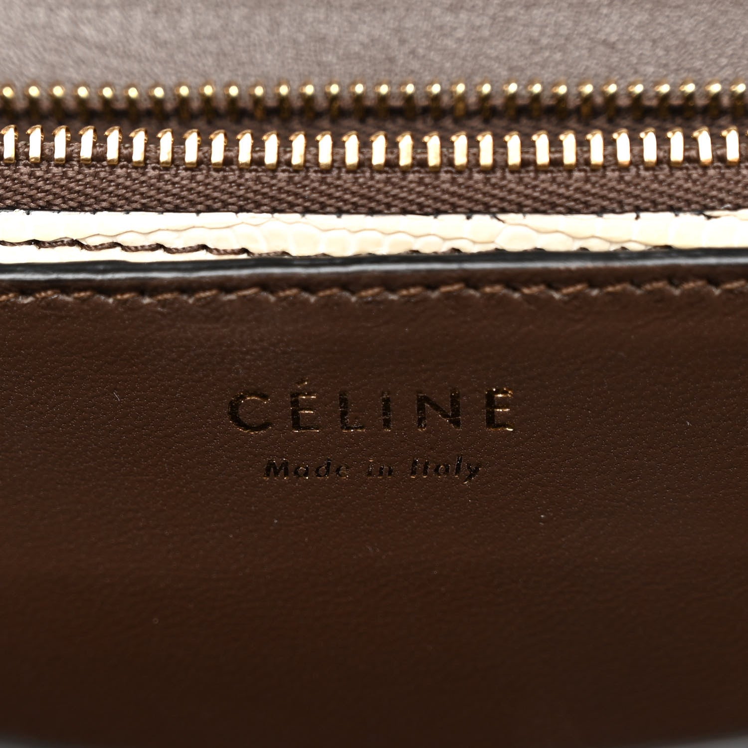 Celine Lizard Medium Classic Box Flap Bag Natural 6 of 10