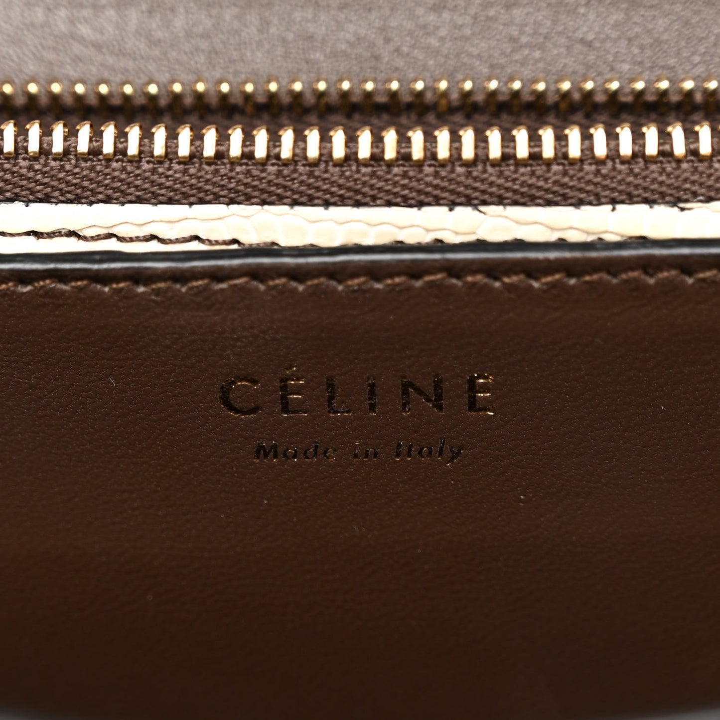 Lizard Medium Classic Box Flap Bag Natural