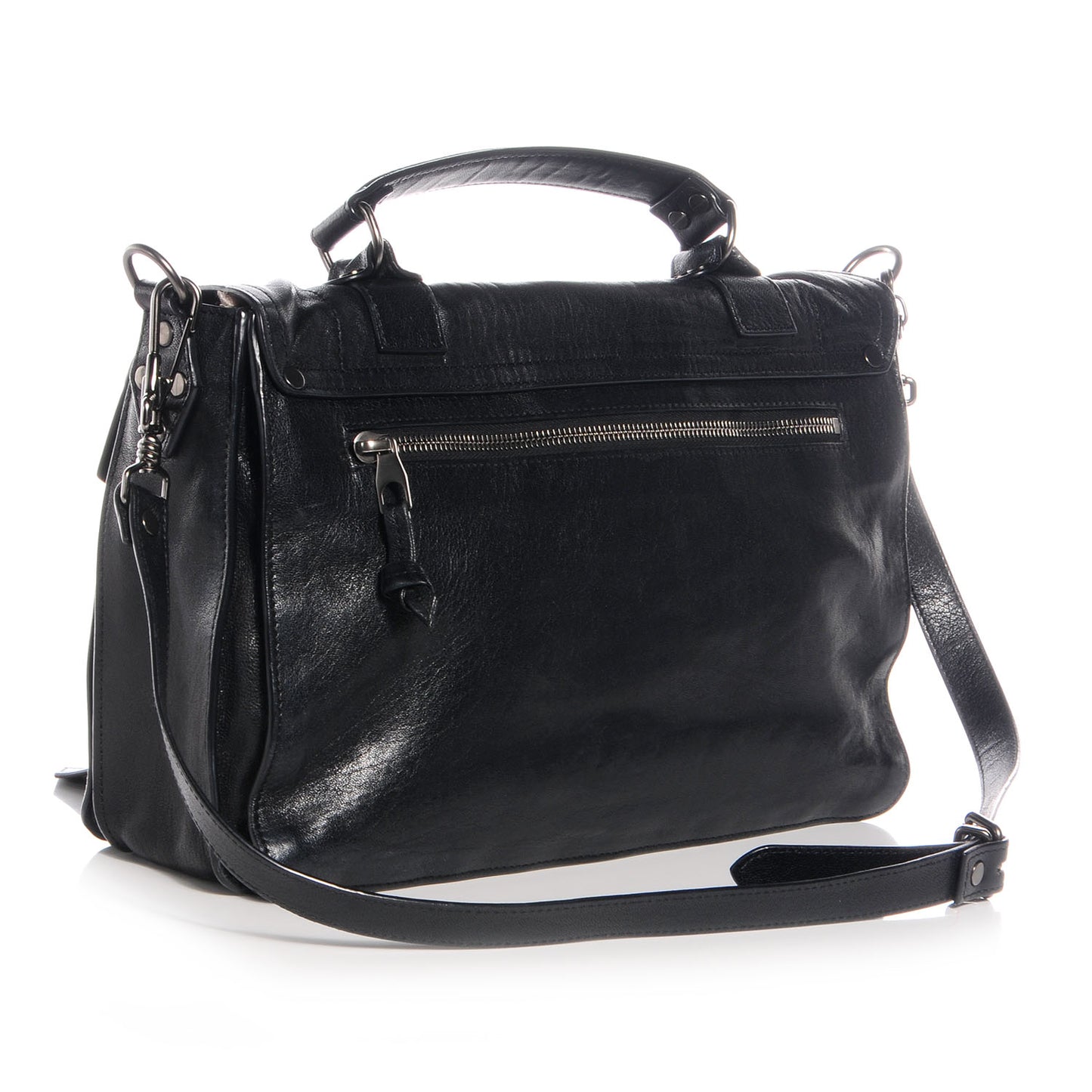 Lambskin PS1 Medium Satchel Black