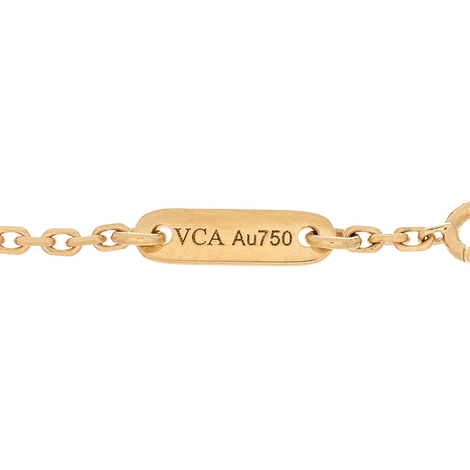 Van Cleef & Arpels 18K Yellow Gold Mother of Pearl Sweet Alhambra Bracelet 3 of 4