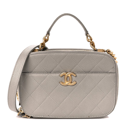 Chanel Caviar Quilted Small Camera Case Grey 1 of 13