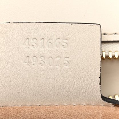 Gucci Calfskin Floral Medium Sylvie Top Handle Bag Off White 7 of 11