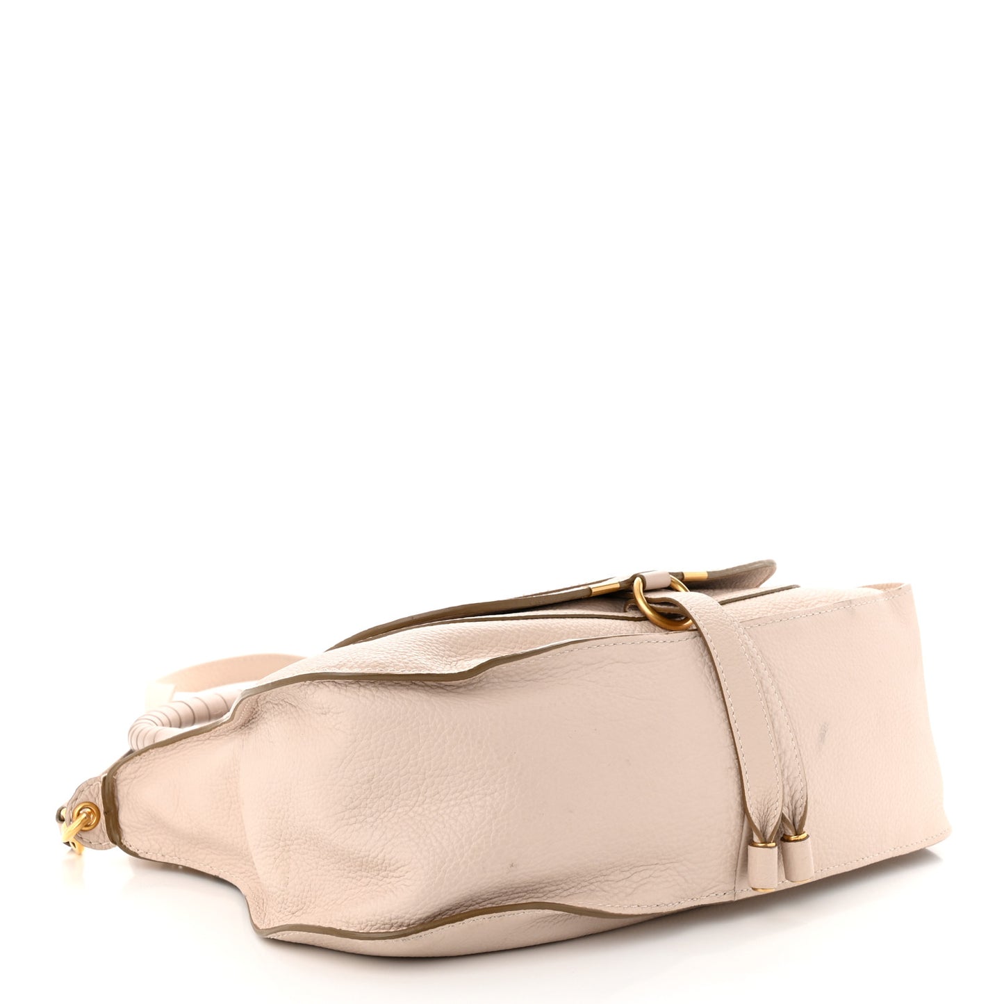 Calfskin Medium Marcie Satchel Abstract White