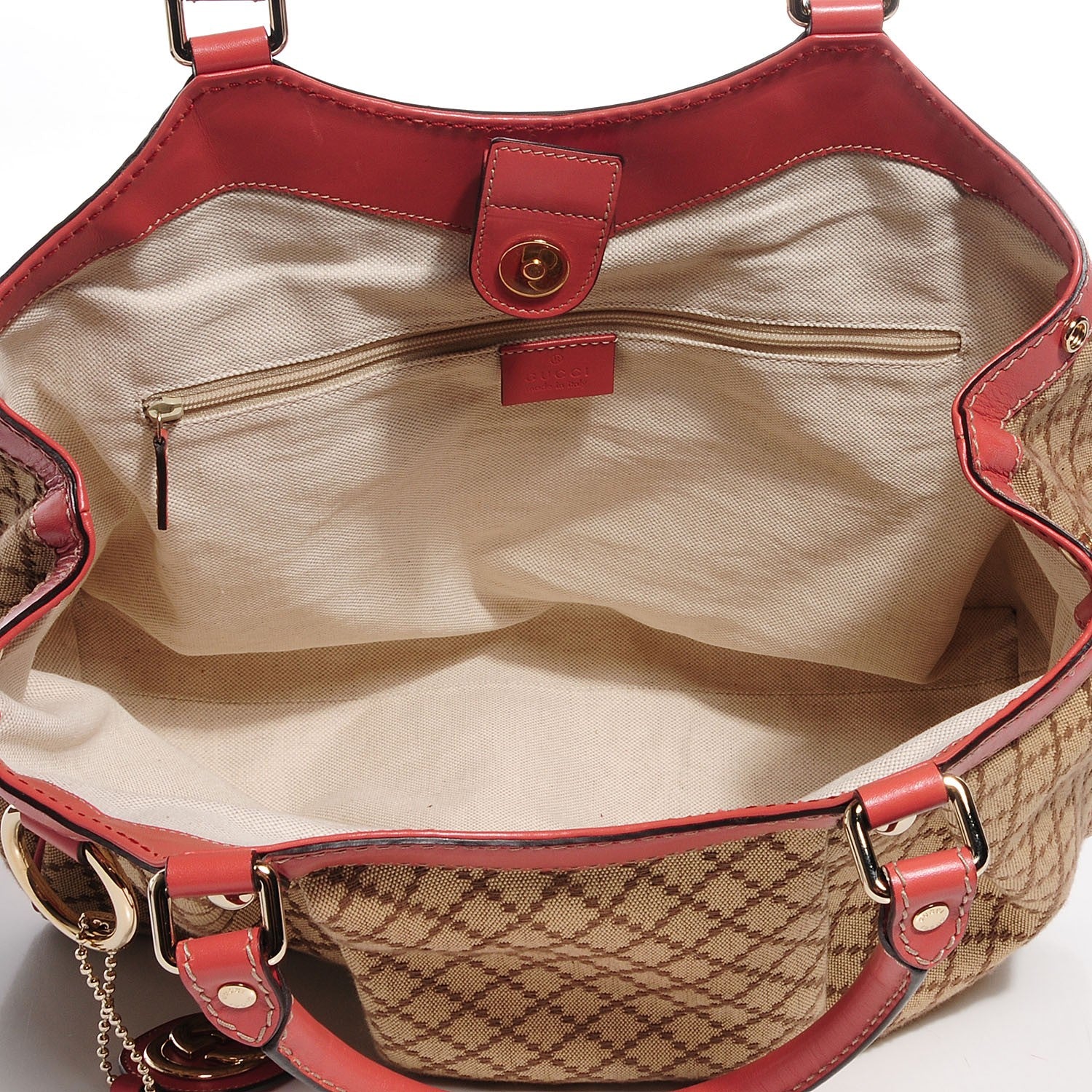 Gucci Diamante Medium Sukey Tote Coral 9 of 9