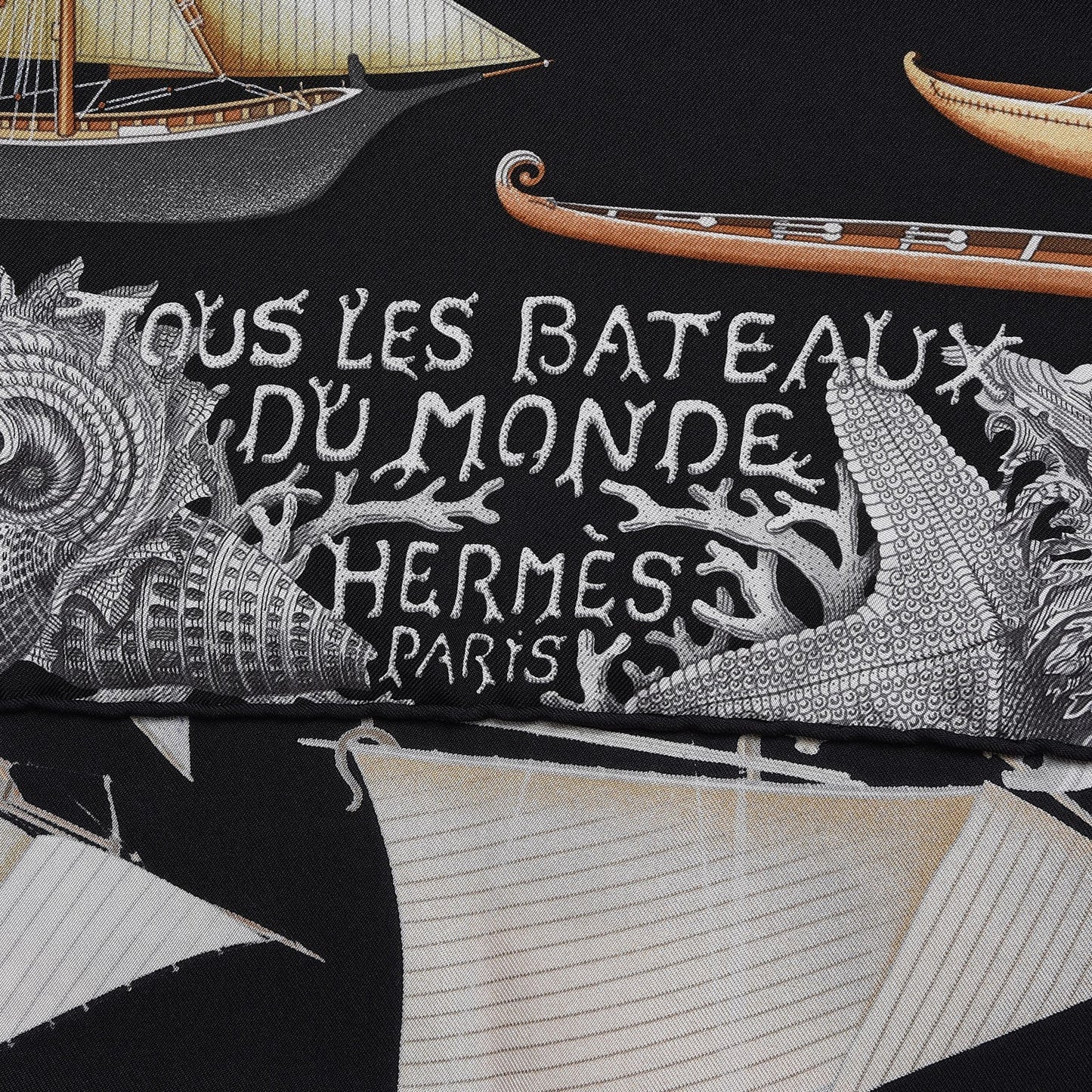 Silk Tous Les Bateaux Du Monde Scarf 90