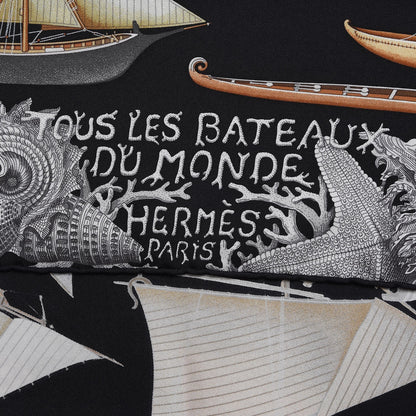 Hermes Silk Tous Les Bateaux Du Monde Scarf 90 3 of 6