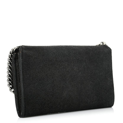 Stella McCartney Shaggy Deer Falabella Flap Wallet Black 3 of 8