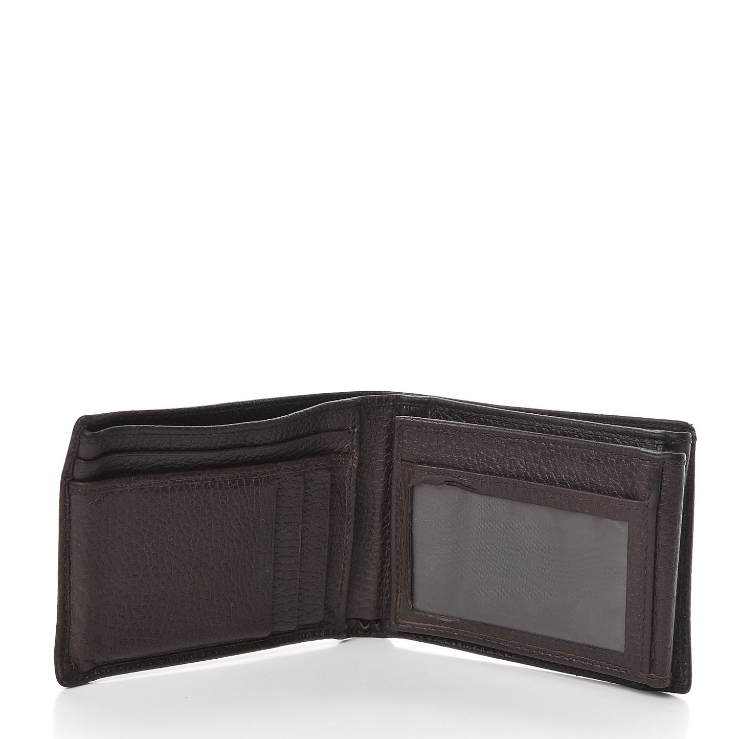 Monogram Bi-Fold ID Wallet Dark Brown
