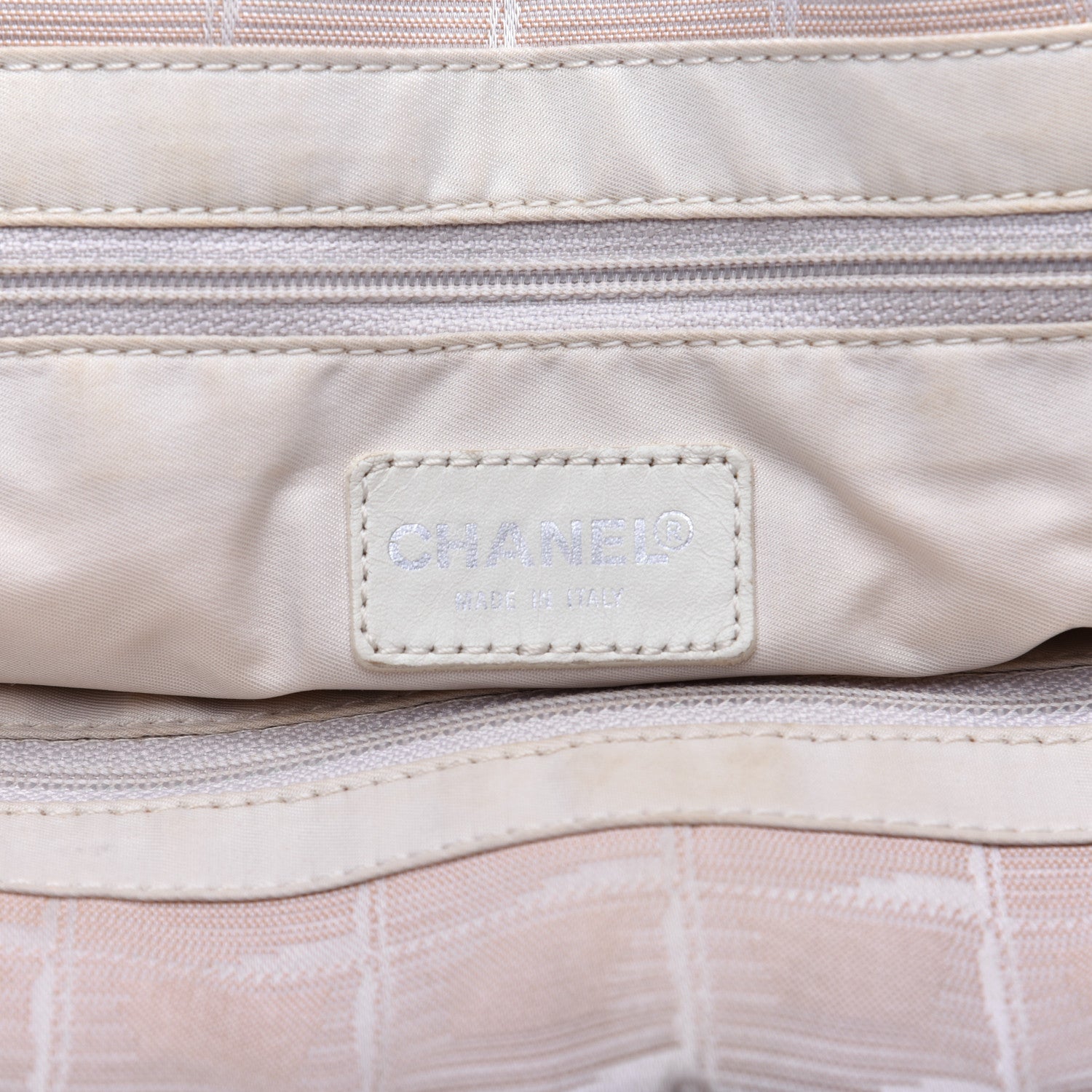 Chanel Nylon Medium Travel Tote Beige 8 of 13