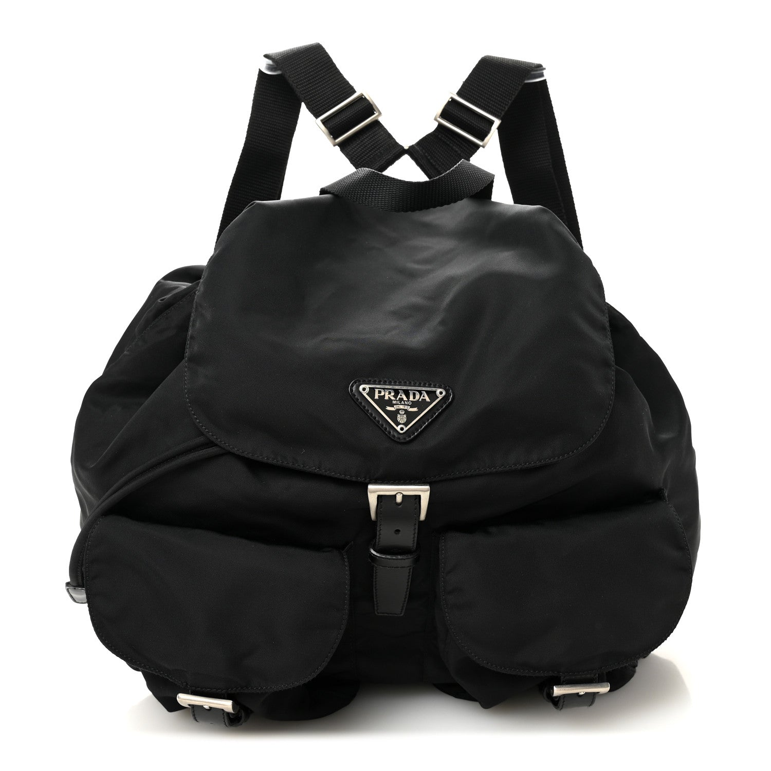 Prada Nylon Vela Medium Backpack Black 1 of 10