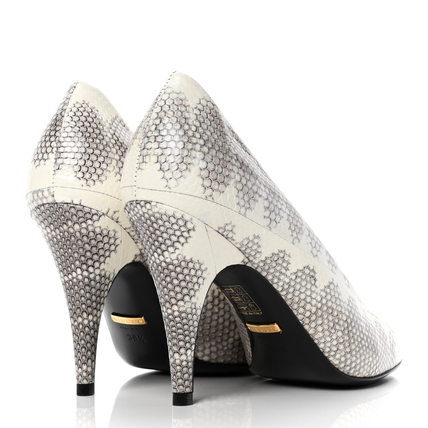 Snakeskin Pumps 38.5 Grey