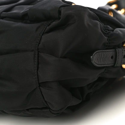 Prada Tessuto Nylon Nappa Gaufre Shopping Satchel Black 5 of 8