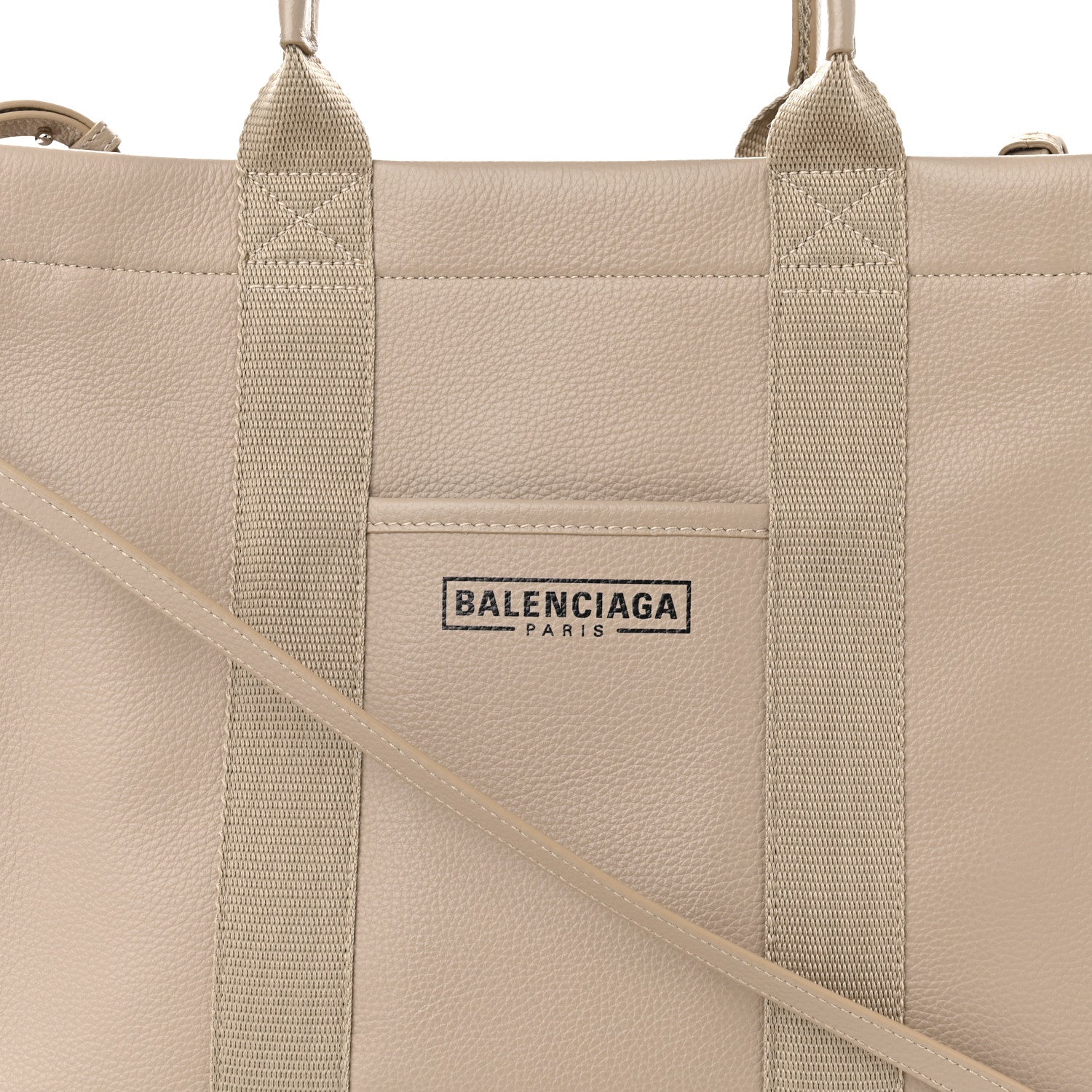 Balenciaga Grained Calfskin Hardware Tote Taupe 7 of 9