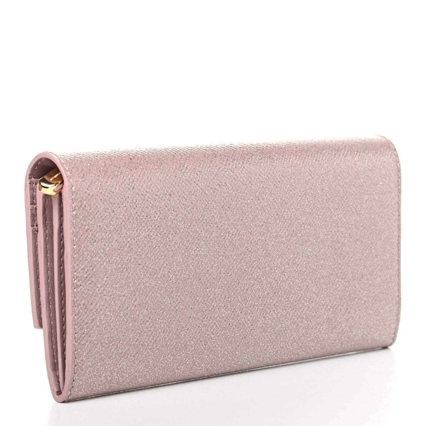 Patent Glitter Porter Continental Wallet Pale Orchid