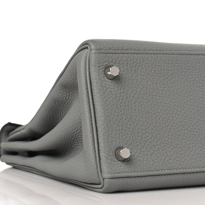 Hermes Togo Kelly Retourne 28 Gris Mouette 8 of 9