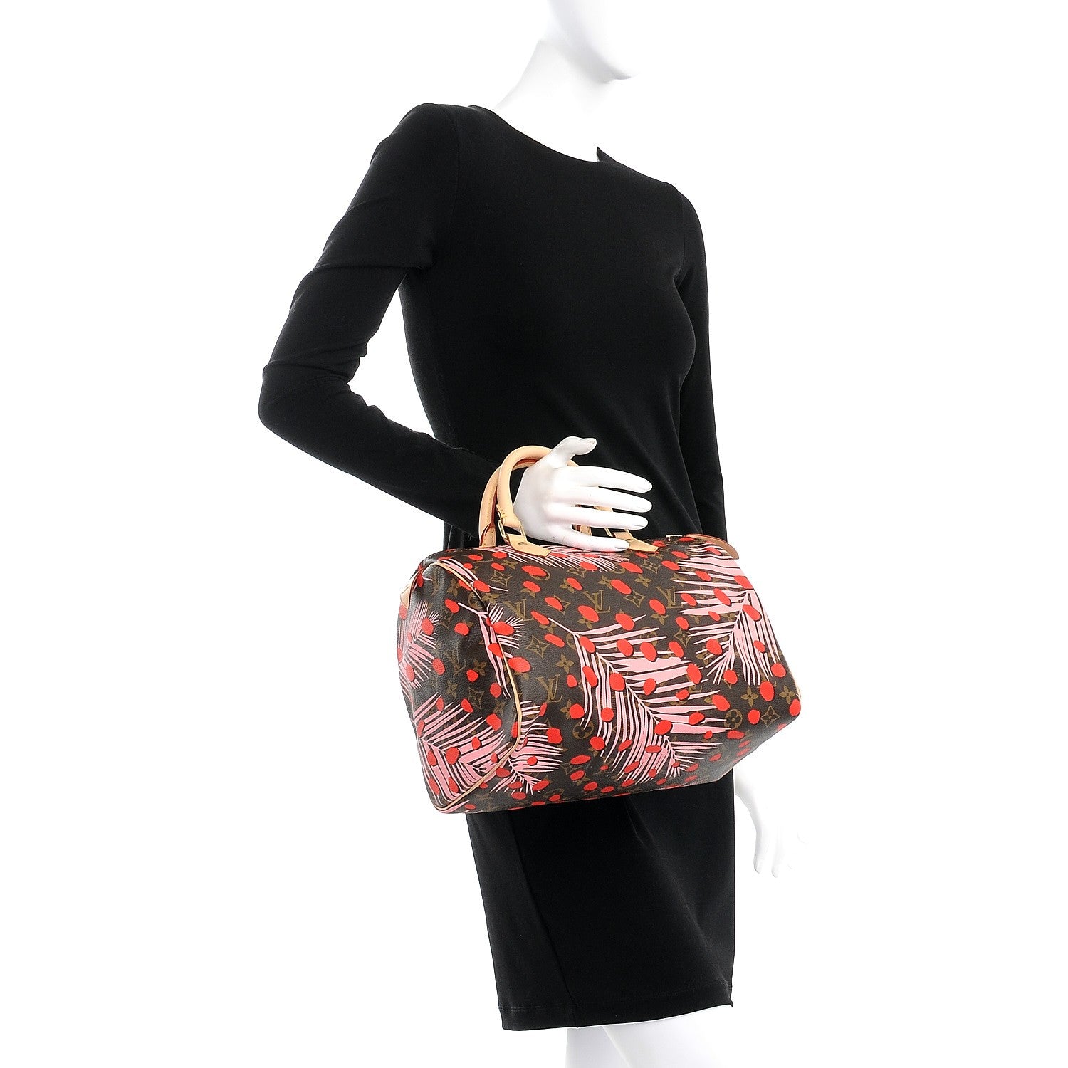 Louis Vuitton Monogram Jungle Dots Speedy 30 Sugar Pink Poppy 2 of 7