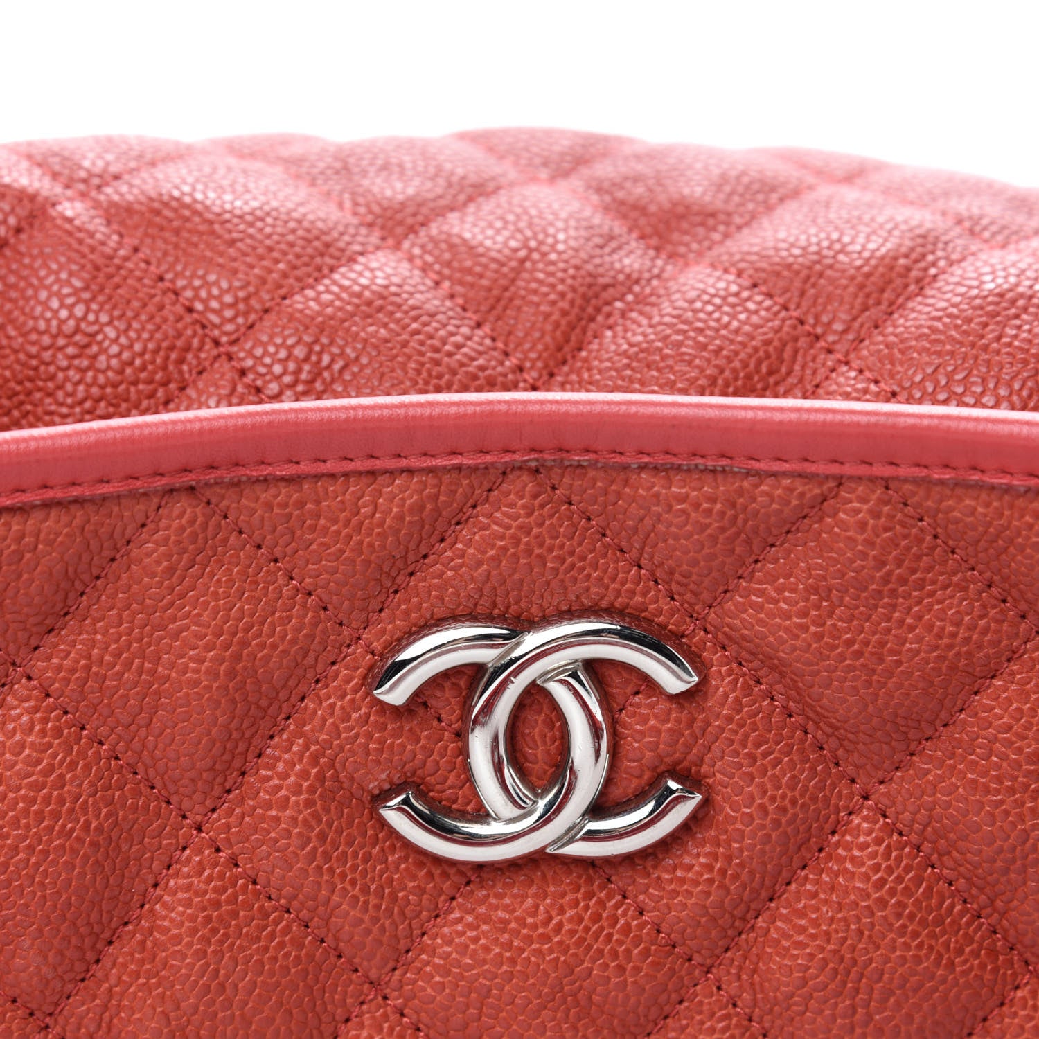 Chanel Caviar Quilted French Riviera Hobo Rouge 11 of 14