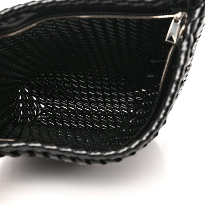 Bottega Veneta Calfskin Intrecciato Structure Clutch Black 5 of 7