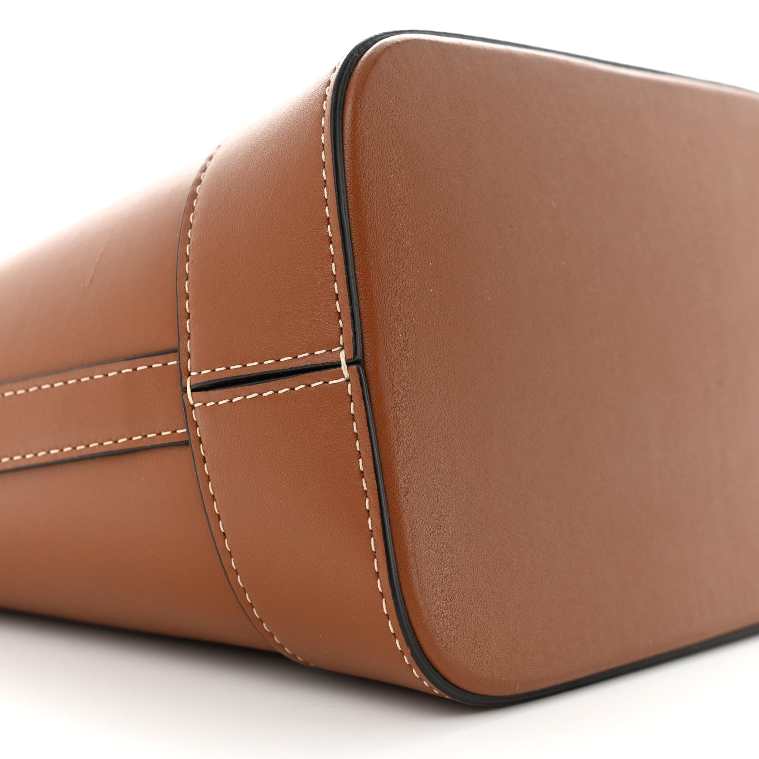 Celine Smooth Calfskin Small Cuir Triomphe Bucket Bag Tan 9 of 10