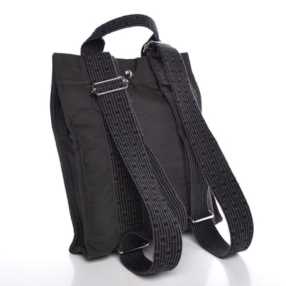 Hermes Canvas Herline Backpack Grey 3 of 7
