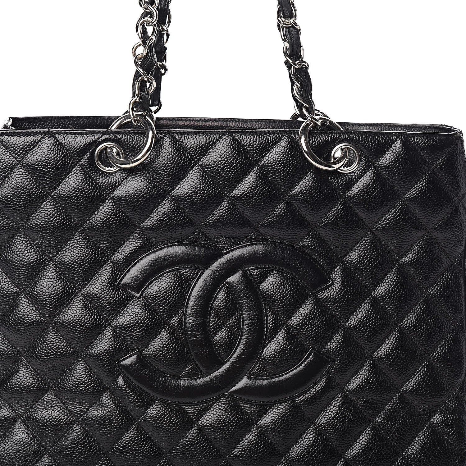 Chanel Caviar Quilted Grand Shopping Tote GST Black 13 of 17