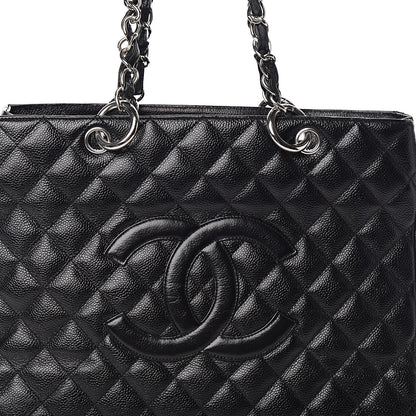 Chanel Caviar Quilted Grand Shopping Tote GST Black 13 of 17