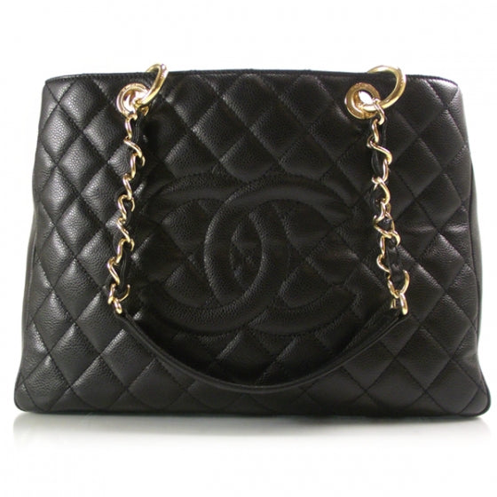 Chanel Caviar Grand Shopping Tote GST Black 1 of 11