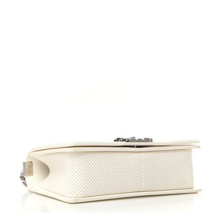 Chanel Lambskin Perforated Medium Boy Flap White 4 of 11