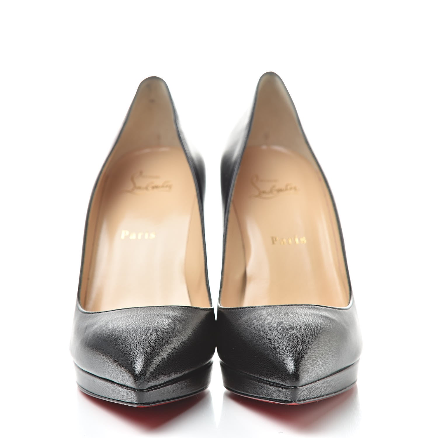 Christian Louboutin Shiny Nappa Pigalle Plato 100 Pumps 39.5 Black 2 of 11