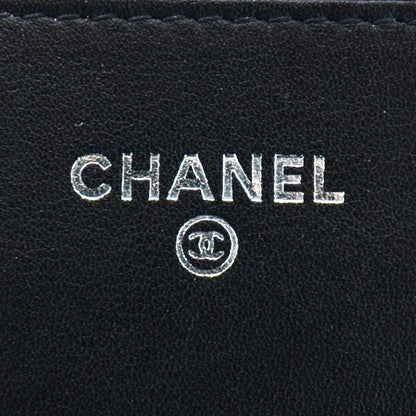 Chanel Glazed Calfskin Boy Wallet On Chain WOC Black 6 of 10