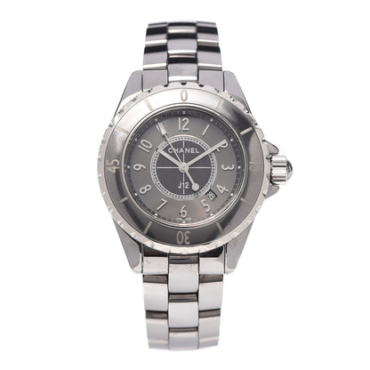 Chanel Titanium Ceramic 33mm J12 Chromatic Quartz Watch 1 of 6
