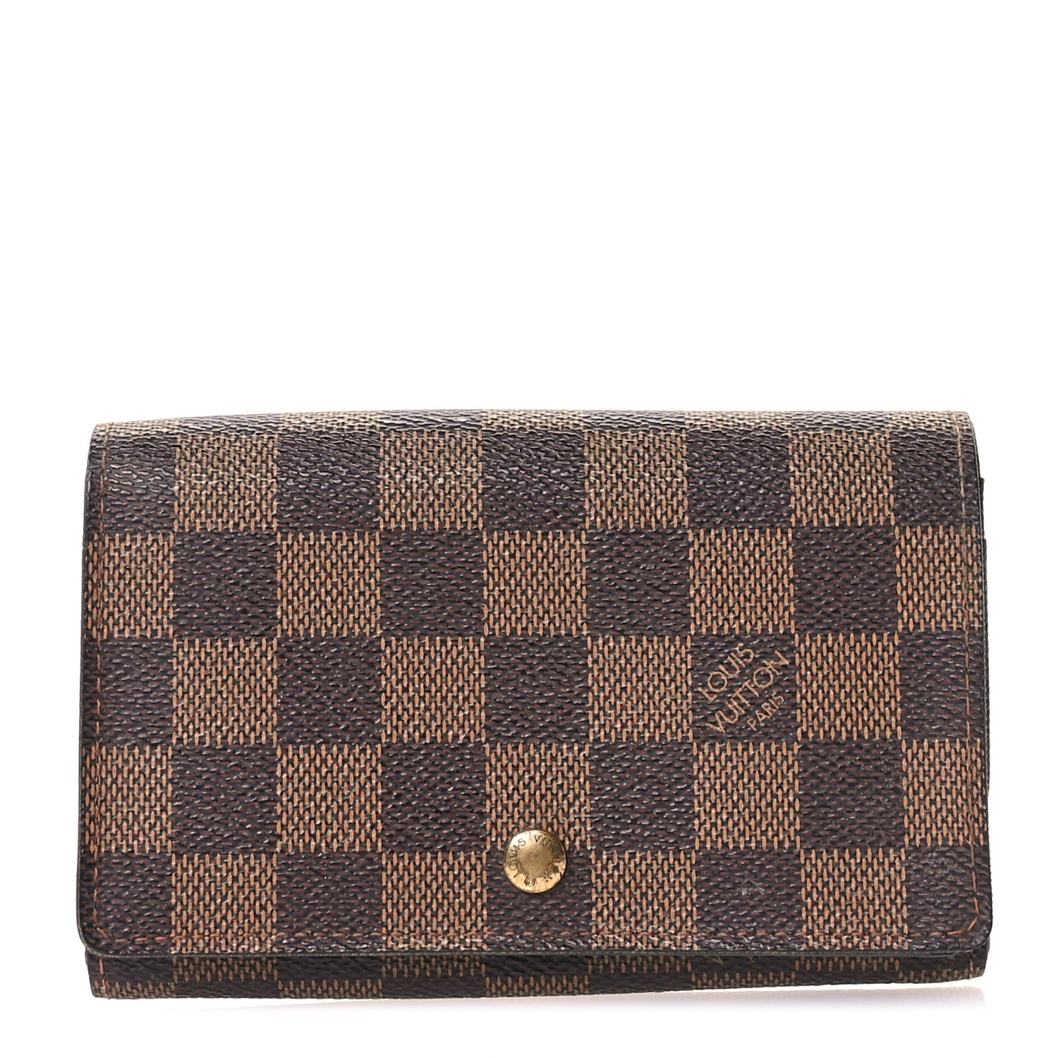 Louis Vuitton Damier Ebene Porte-Monnaie Tresor Wallet 1 of 8
