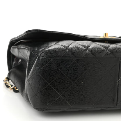 Chanel Caviar Quilted Jumbo Double Flap Black 9 of 16