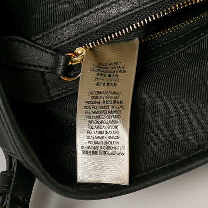 Burberry Nylon Calfskin Camouflage Check Small Canterbury Tote Black 7 of 11