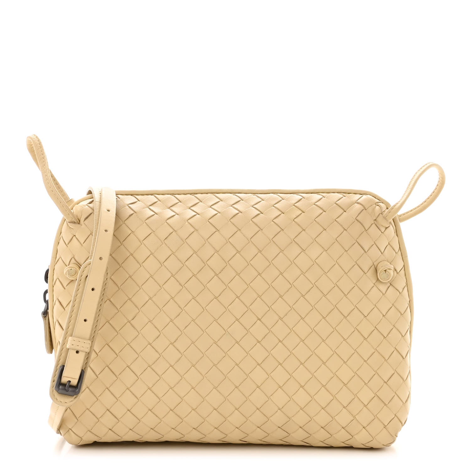 Bottega Veneta Nappa Intrecciato Nodini Crossbody Messenger Mink 3 of 11