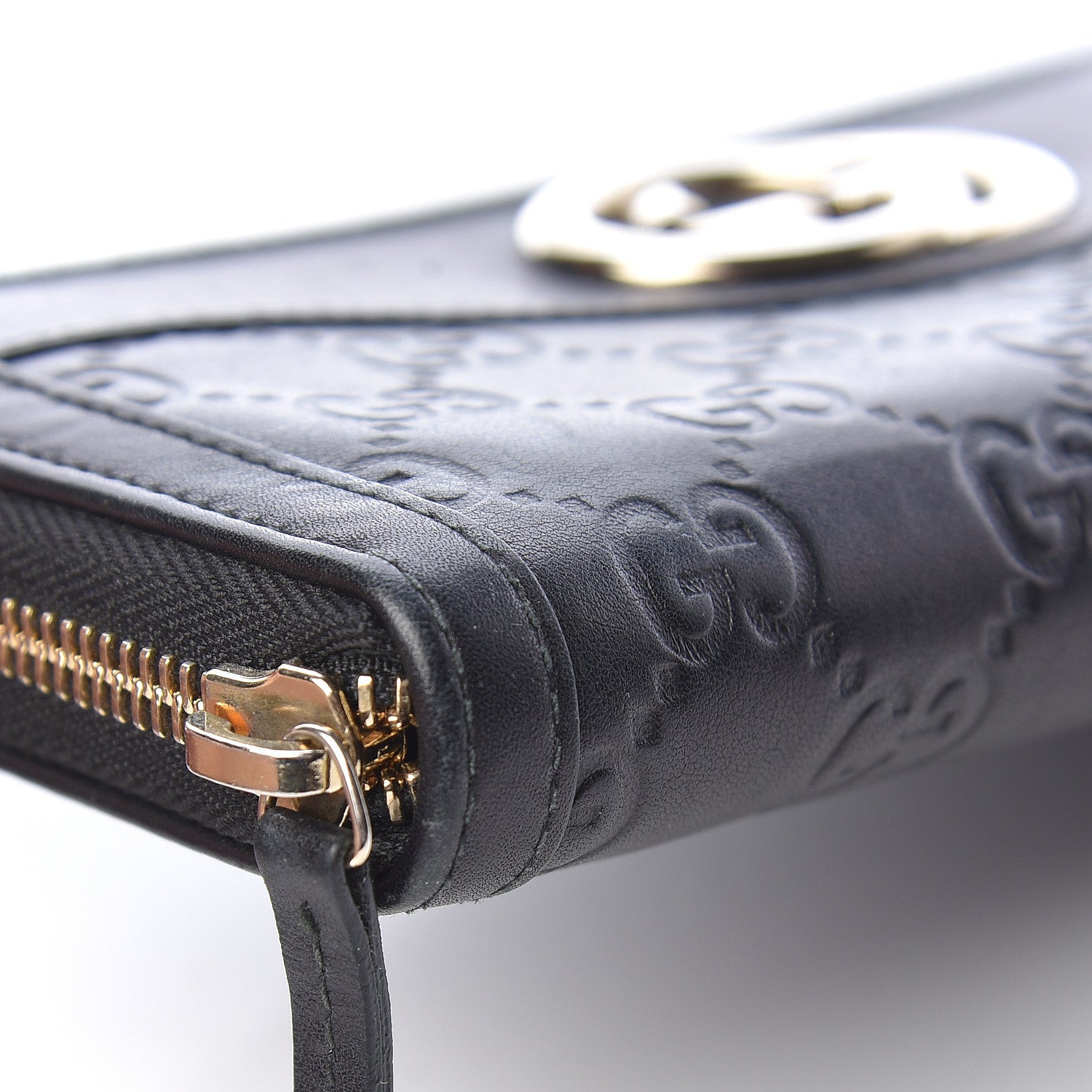 Gucci Guccissima Sukey Zip Around Wallet Black 11 of 11