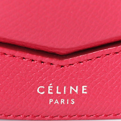 Celine Grained Calfskin Small Trotteur Dark Pink 6 of 10