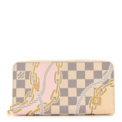 Louis Vuitton Damier Azur Nautical Zippy Wallet Gold 1 of 7